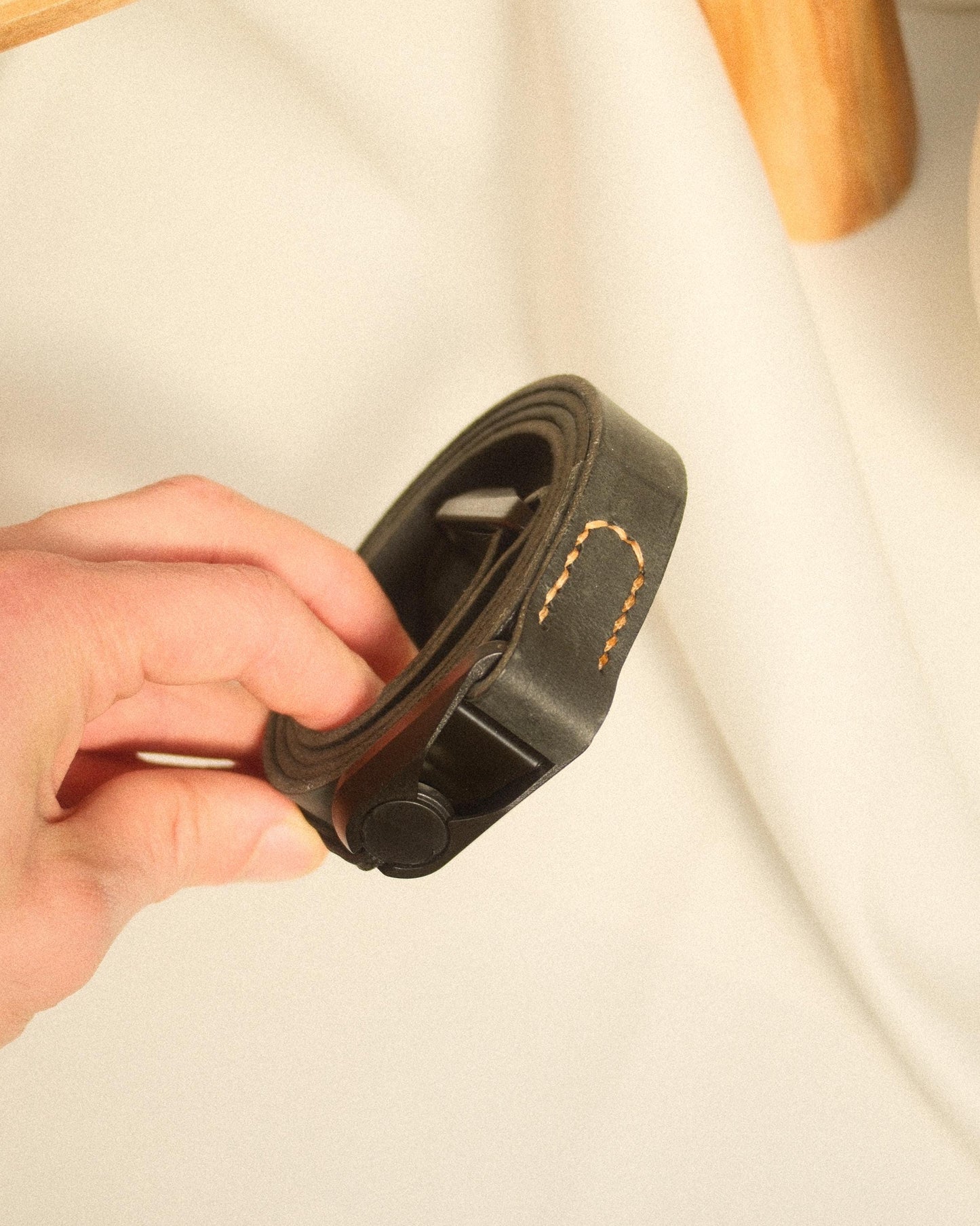 Premium Quick Release Leather Strap - Genähter Vintage Kameragurt aus Leder, Kameragurt für Analoge und DSLR Kamera - Camera Strap