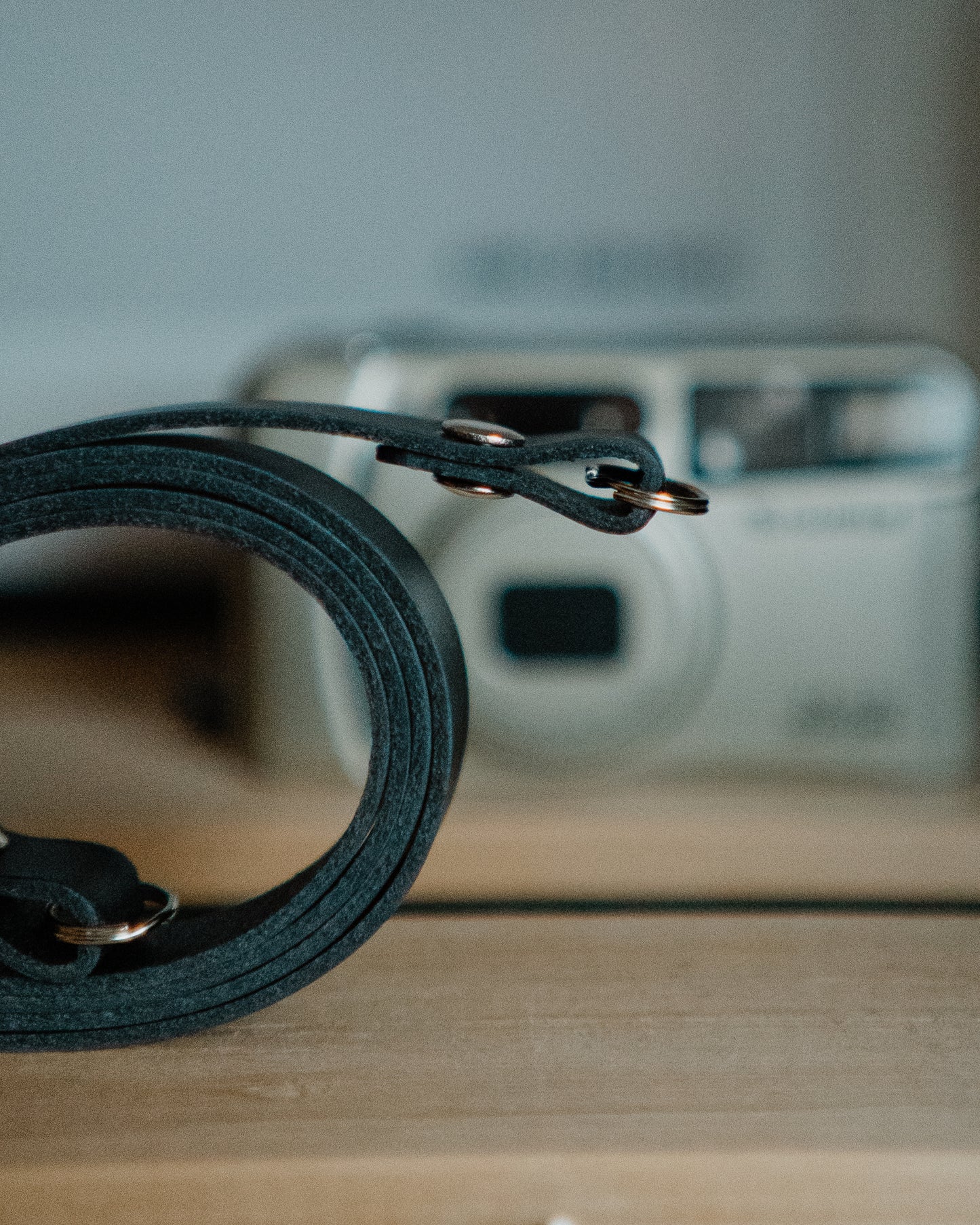 Leather Strap - Thin vintage camera strap made of high-quality leather - Camera Strap