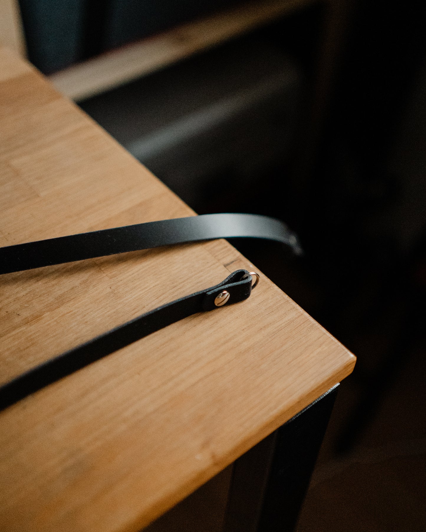 Leather Strap - Thin vintage camera strap made of high-quality leather - Camera Strap