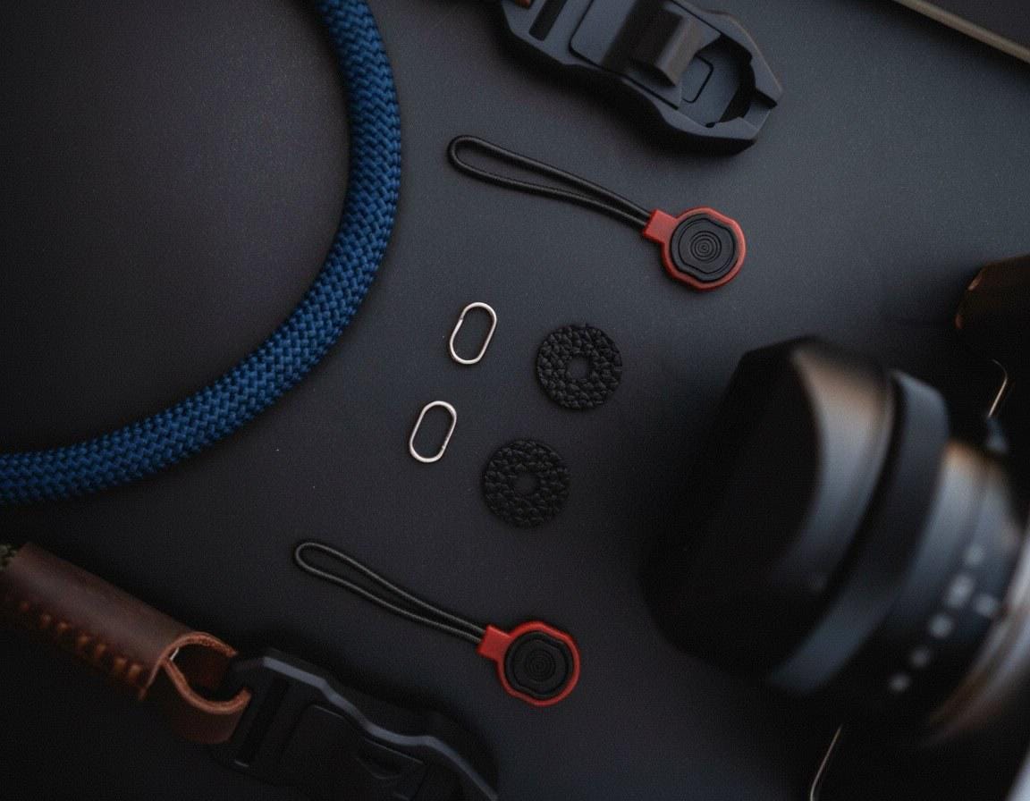 Kameraseil Quick Release Pro Seil und Leder in Navy Blau strapnstyles