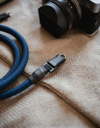 Kameraseil Quick Release Basic in Navy Blau strapnstyles