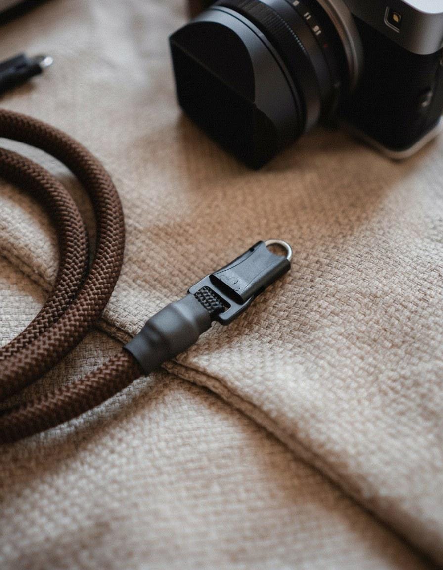 Kameraseil Quick Release Basic in Braun strapnstyles