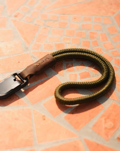 Kletterseil Kamera Handschlaufe mit Quick Release – Robuste Seilschlaufe für Outdoor Fotografie, Rope Wrist Strap in Grün & weiteren Farben - strapnstyles