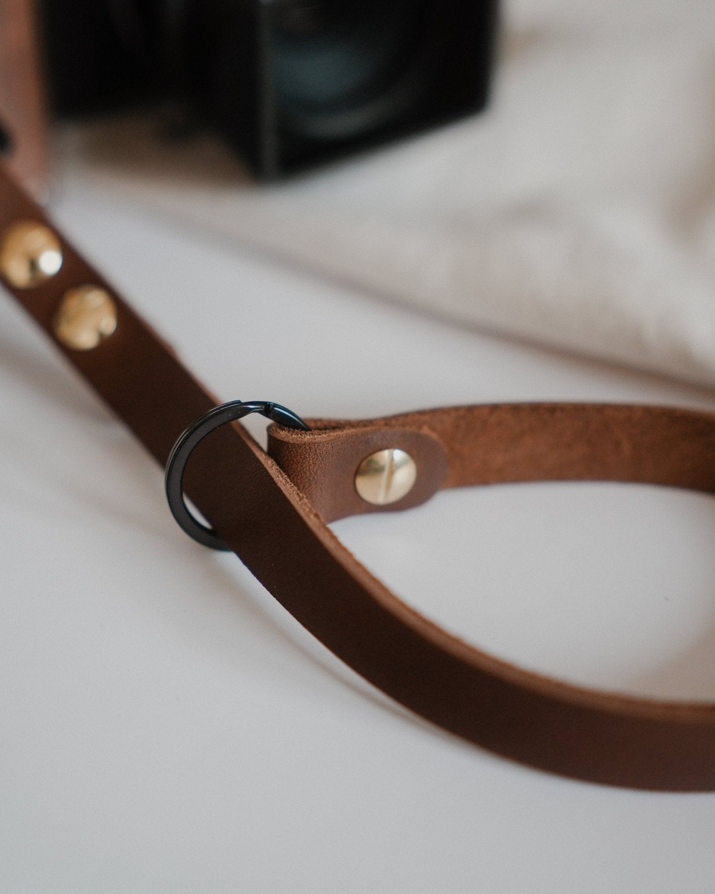 Leather Camera Wrist Strap Quick Release - Full Grain Handmade Strap for DSLR & Analog Camera - strapnstyles