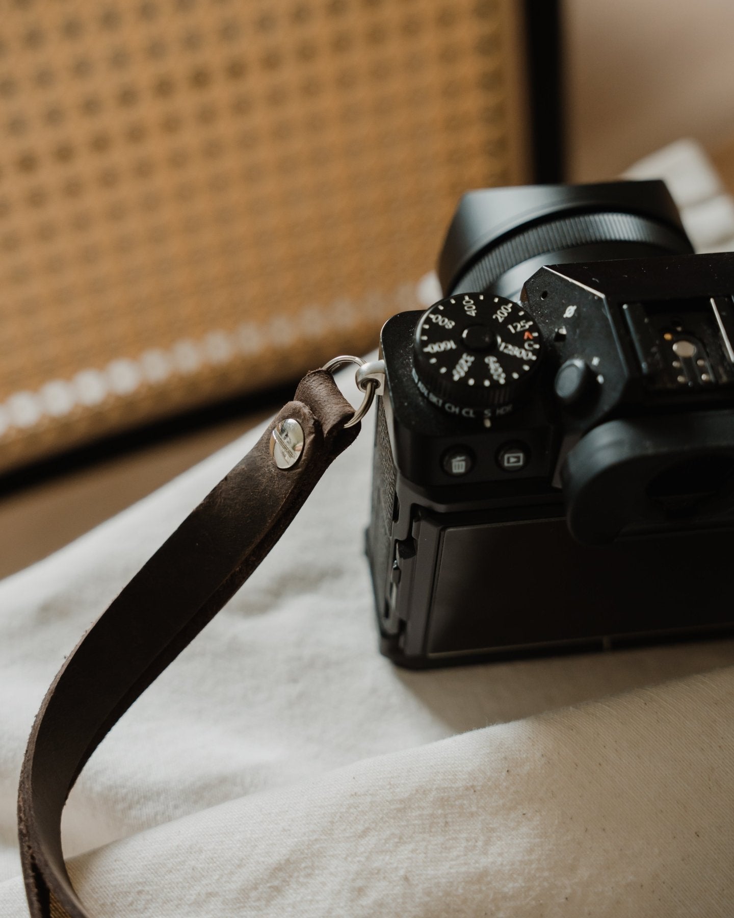 Vintage Leder Handschlaufe für Kamerasicherheit – echtes Leder Strapnstyles