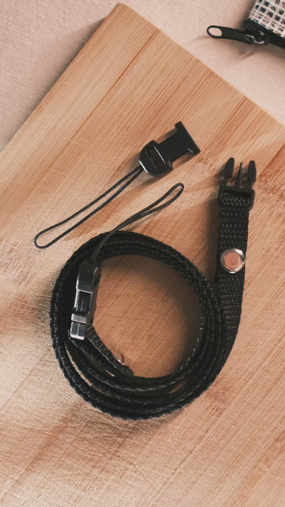 Quick Release Kameraseil, Basic Kameragurt in Schwarz und weiteren Farben für kleine Analoge und DSLR Kamera - Vintage Camera Strap