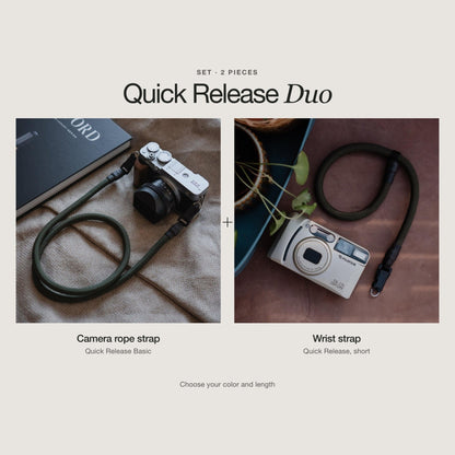 Quick-Release-Duo: Kameraseil und Handschlaufe im Set - strapnstyles