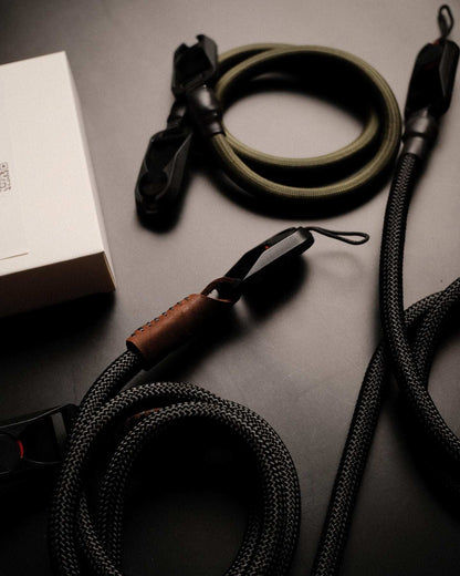 Quick Release Kameraseil, Kameragurt in Schwarz und weiteren Farben für Analoge und DSLR Kamera - Vintage Camera Strap - strapnstyles