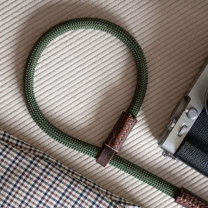 Seil & Leder Duo: Kameragurt und Handschlaufe im Set, Quick Release Pro - strapnstyles