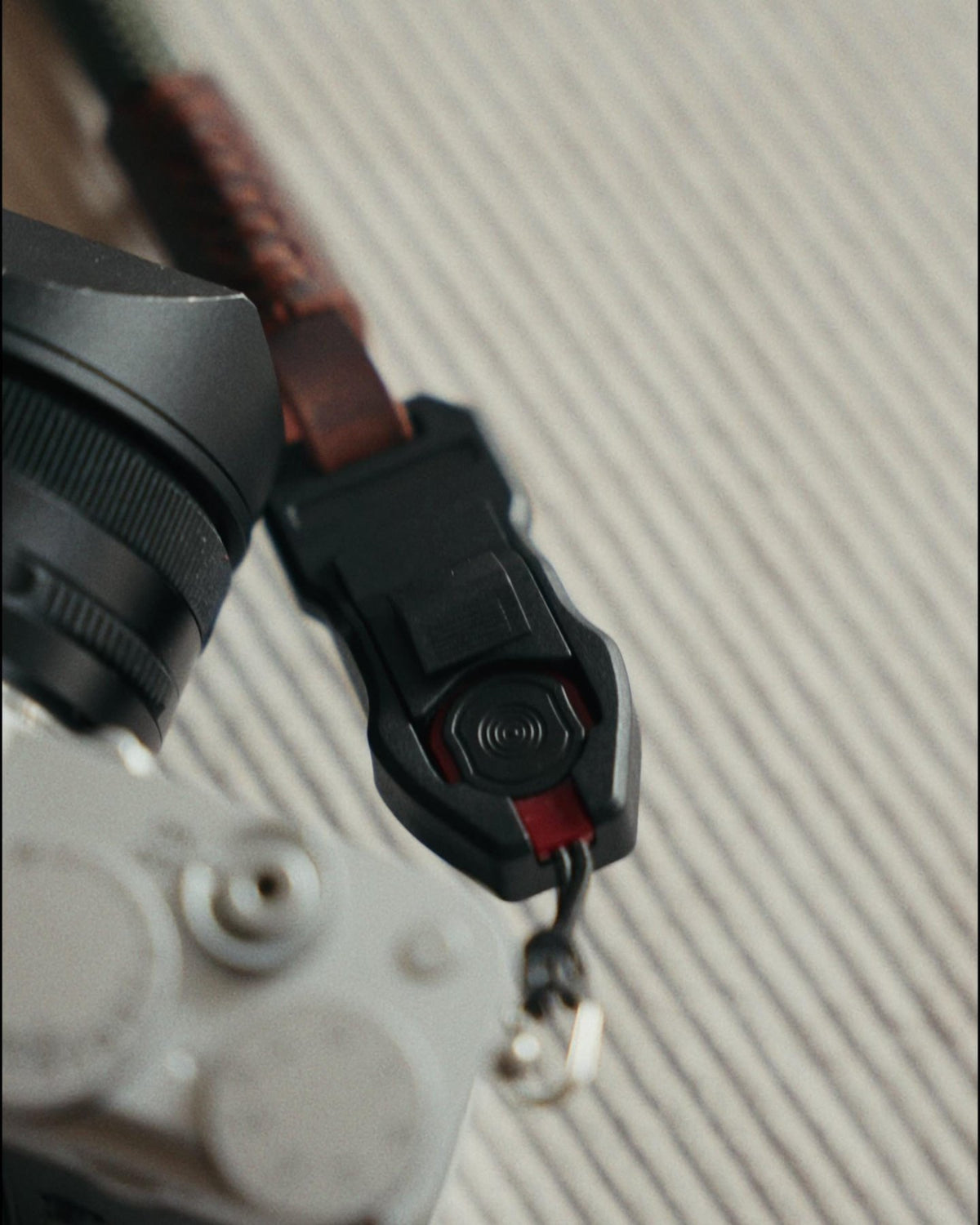 Seil & Leder Duo: Kameragurt und Handschlaufe im Set, Quick Release Pro - strapnstyles